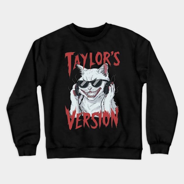 taylors cat version Crewneck Sweatshirt by Aldrvnd